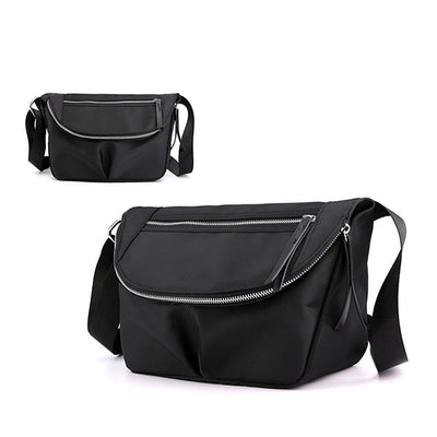 Solid Color Waterproof Casual Crossbody Bag