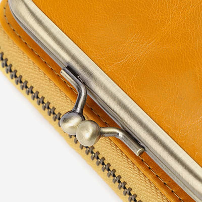 Retro Card Case Coin Purse Wallet Mini Handbag Zipper for Women