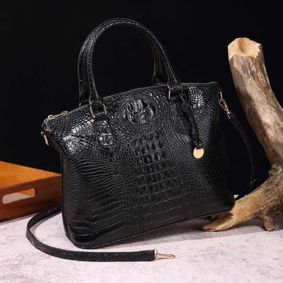 Tote For Women Daily Use Retro Crocodile Crossbody Bag