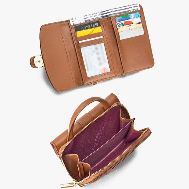 Classic Phone Bag For Women Multifunctional 2 In 1 Wallet