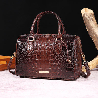 Tote For Women Travel Elegant Crocodile Pattern Crossbody Bag