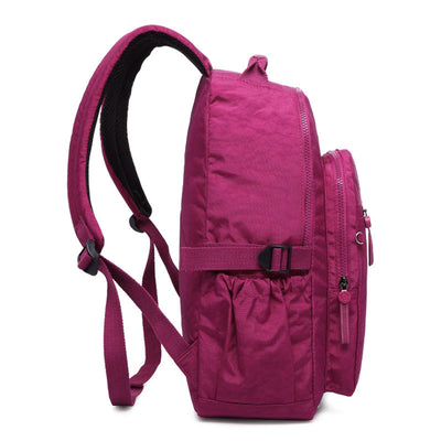 Large Nylon Backpack for Women Lightweight Multi-pocket Backpack Purse Travel Daypack