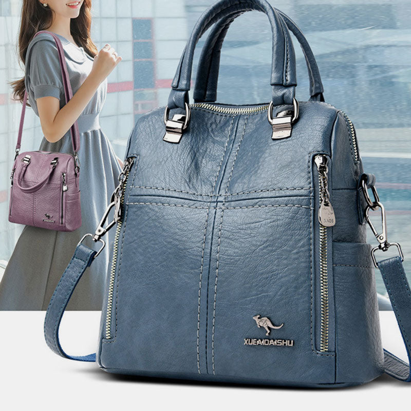 <Shipped within 24 hours> Large Capacity Elegant Crossbody Bag Convertible Backpack