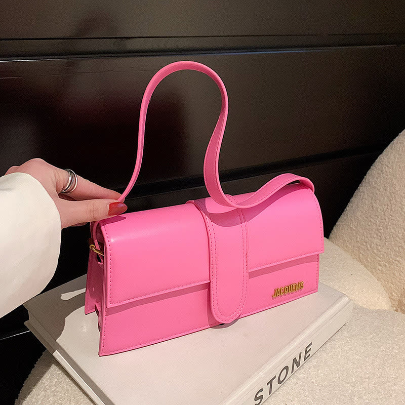 Shoulder Bag For Women Solid Color Square Elegant Dating Bag