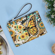 Butterfly and Sunflower Diamond Wristlet Clutch DIY Diamond Art Painting Purses