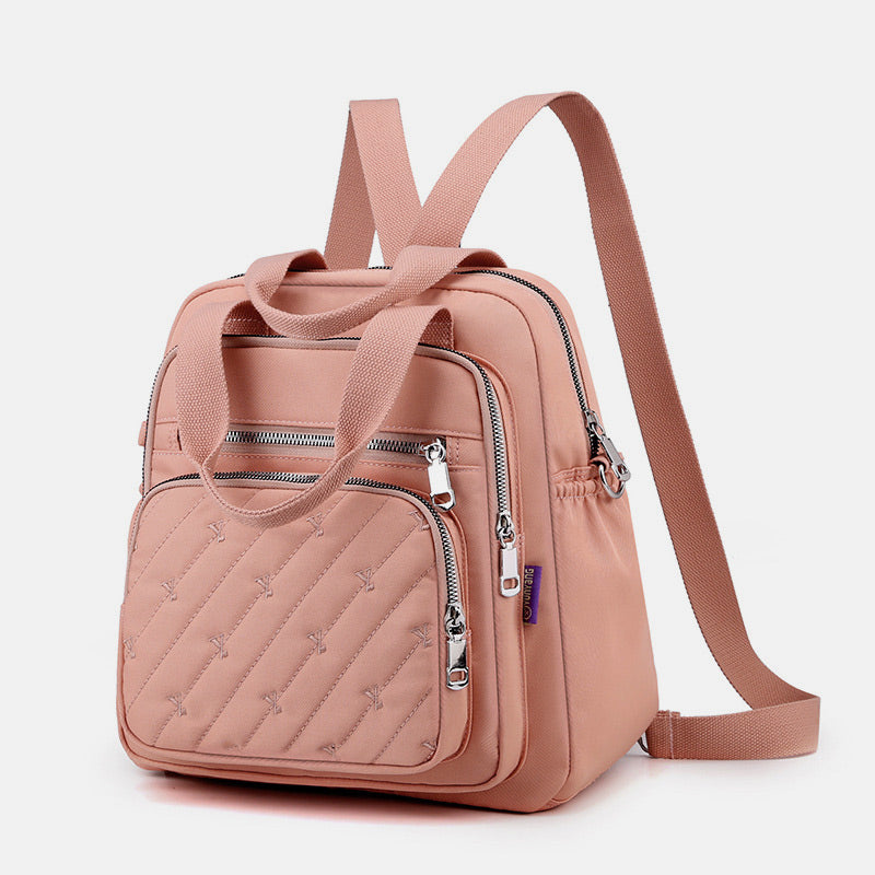 Multifunctional Lightweight Embossing Elegant Handbag Crossbody Bag Backpack