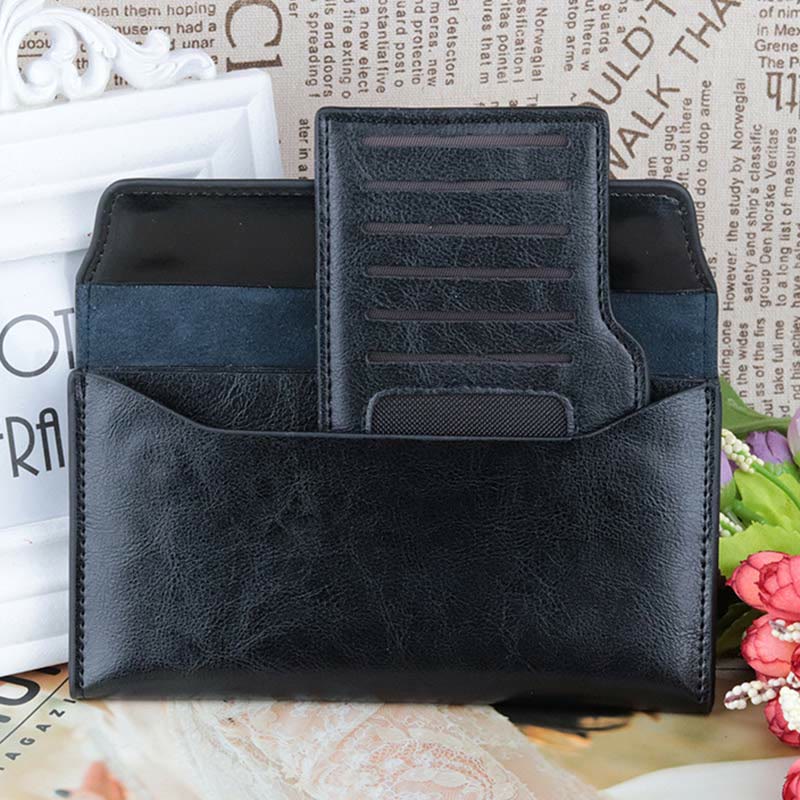 <Shipped within 24 hours> Multi-Function Minimalist Genuine Leather Wallet