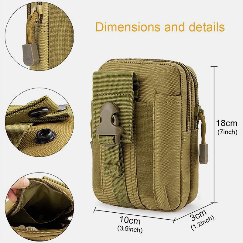 <Shipped within 24 hours> Mens Tactical Pouch EDC Purse Military Belt