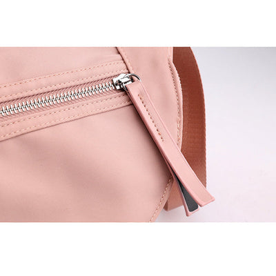 Solid Color Waterproof Casual Crossbody Bag