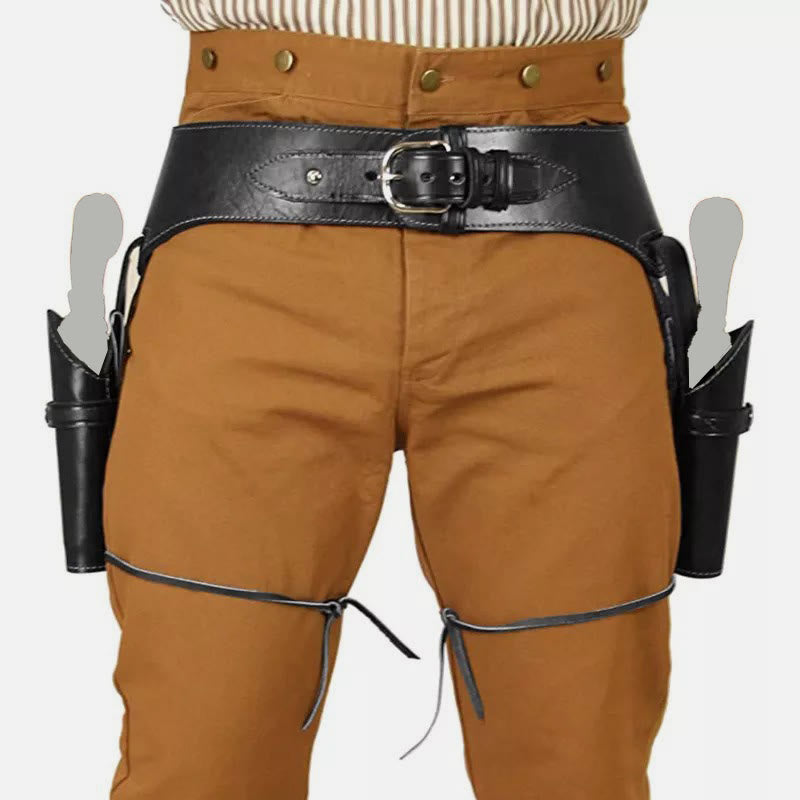 <Shipped within 24 hours> Medieval Leather Waist Holster Belt Holster