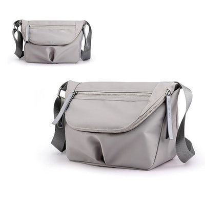 Solid Color Waterproof Casual Crossbody Bag