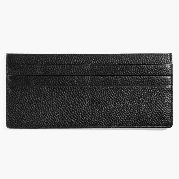 Ultra Thin Leather Wallet Plain Color Long Purse For Women
