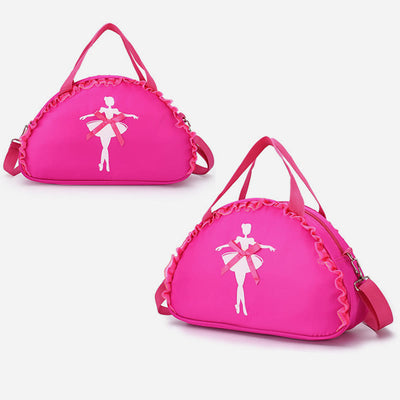 Girls Crossbody Bag Handbag Ballerina Pattern Nylon Dance Bag