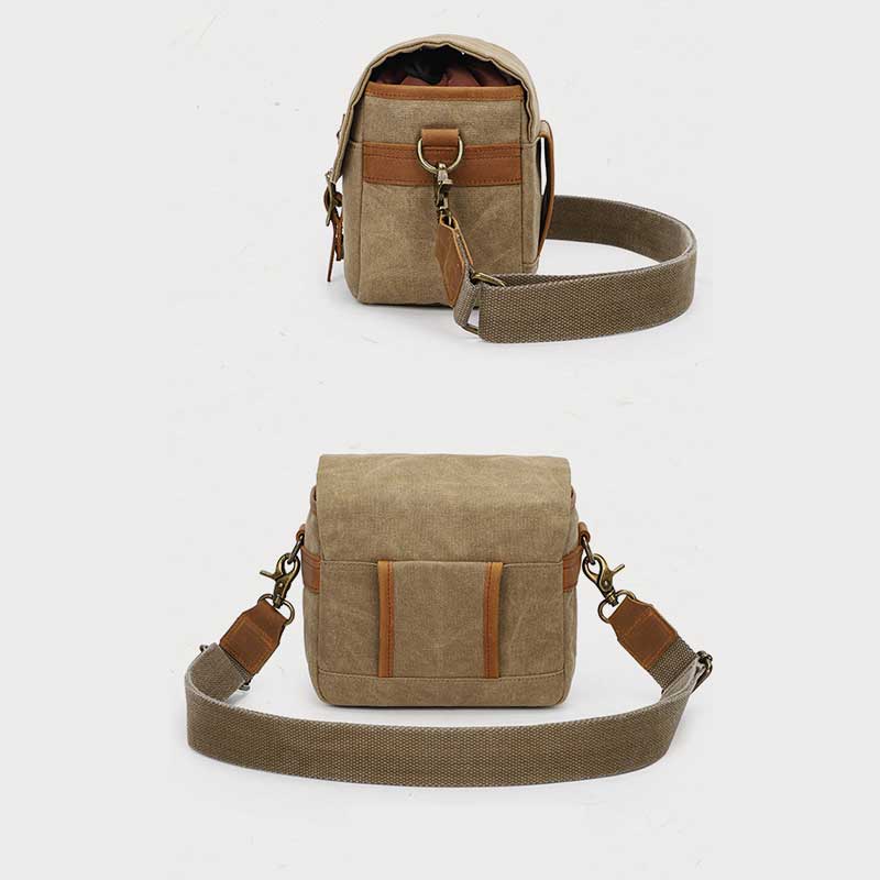 Vintage Waterproof Canvas Shoulder Camera Bag