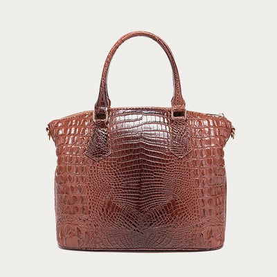 Crocodile Pattern Tote For Women Daily Mixed Color Crossbody Bag