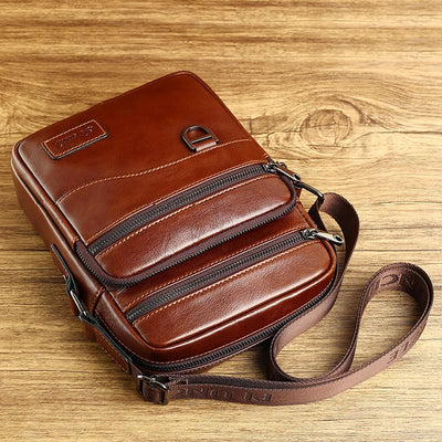 Limited Stock: Vintage Genuine Leather Messenger Bag For Men