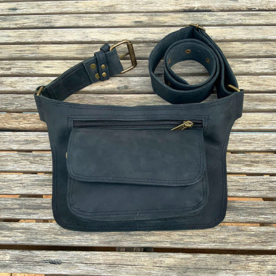 Waist Bag For Outdoor Retro Buckle Utility Belt Bag