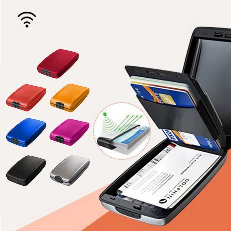 <Shipped within 24 hours> RFID Blocking Aluminum Alloy Wallet Case Card Holder