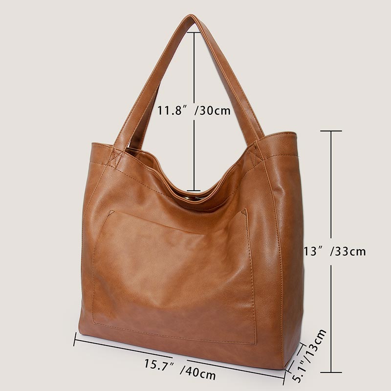 Large Women Tote Shoulder Bag Soft Designer Top Handle Handbag