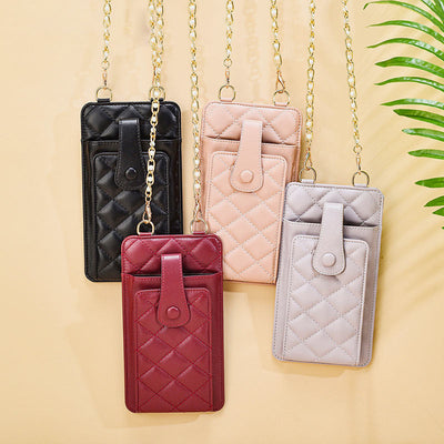 Elegant Embossing Small Crossbody Phone Bag