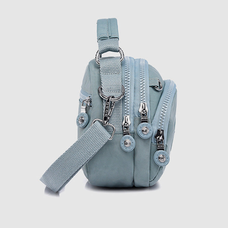 <Shipped within 24 hours> Multi-Pocket Lightweight Nylon Crossbody Bag