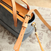Classic Tote For Women Vegetable Tanned Leather Crossbody Bag