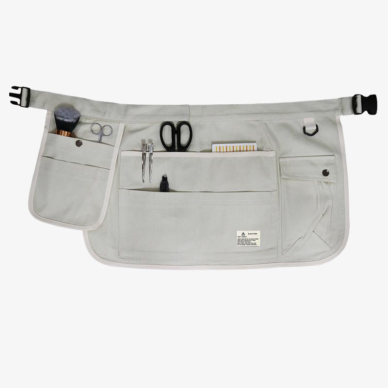 Women Men Multiple Pocket Short Apron Durable Canvas Tools Bag