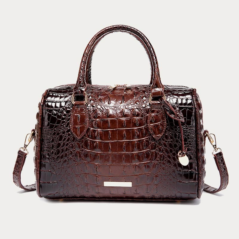 Tote For Women Travel Elegant Crocodile Pattern Crossbody Bag