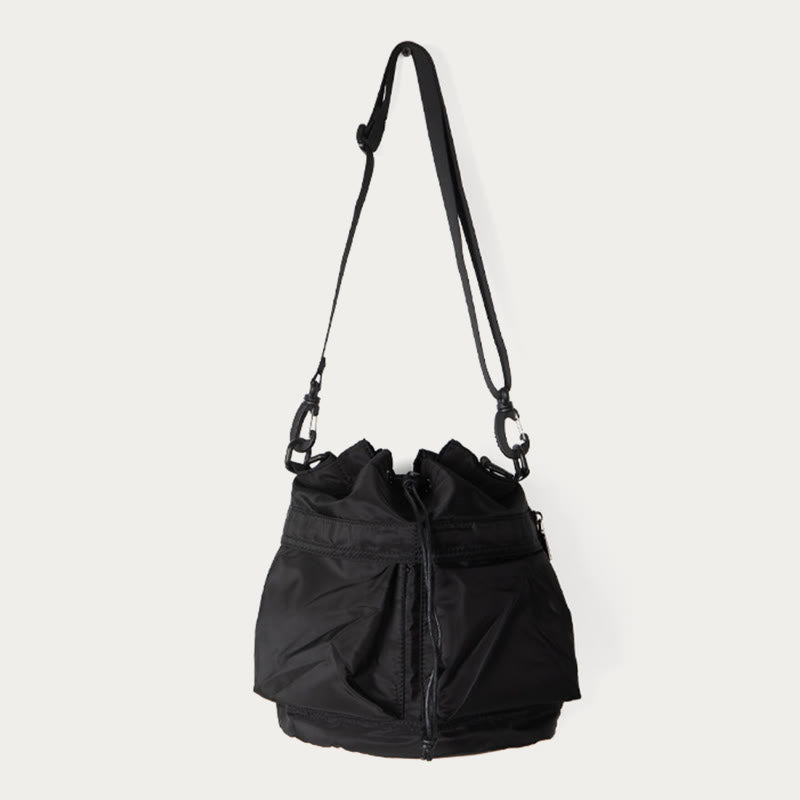 Lightweight Bucket Bag Top Handle Satchel with Crossbody Strap