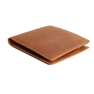 Genuine Leather Casual Bifold Vintage Wallet