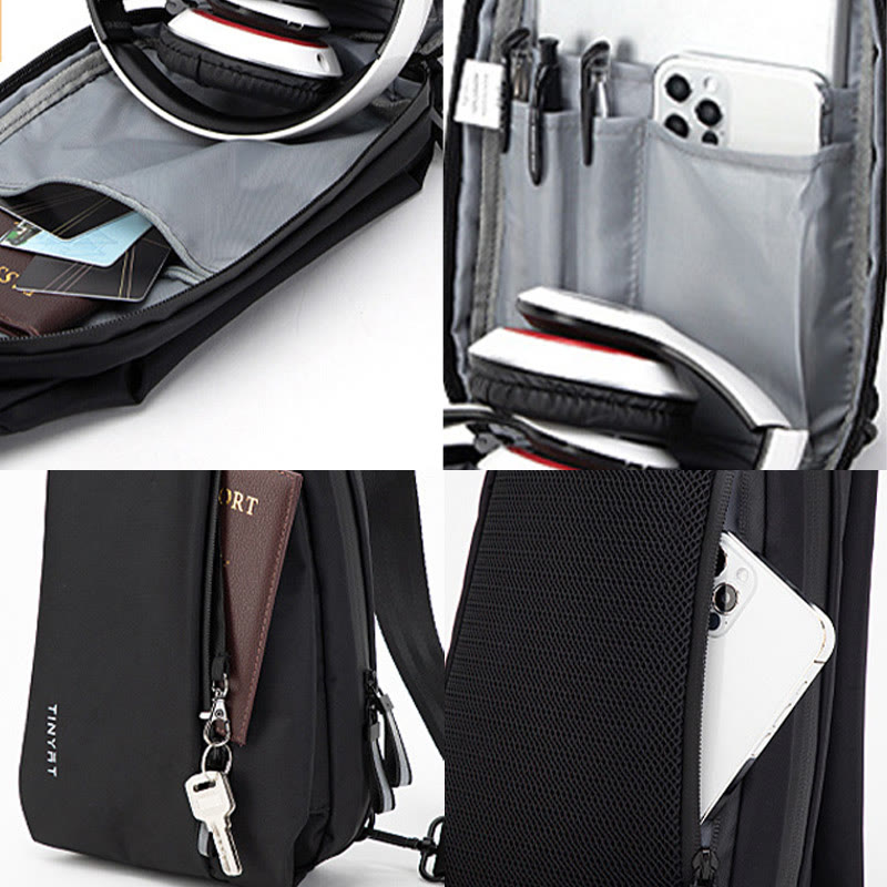 Lightweigh Travel Bag for Men Trendy One-Shoulder Sling Bag Daypack