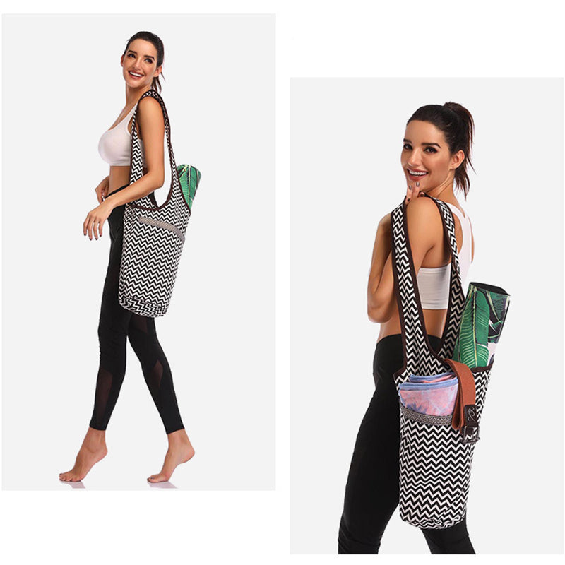 Yoga Mat Bag Original Yoga Mat Tote Sling Carrier with Large Side Pocket