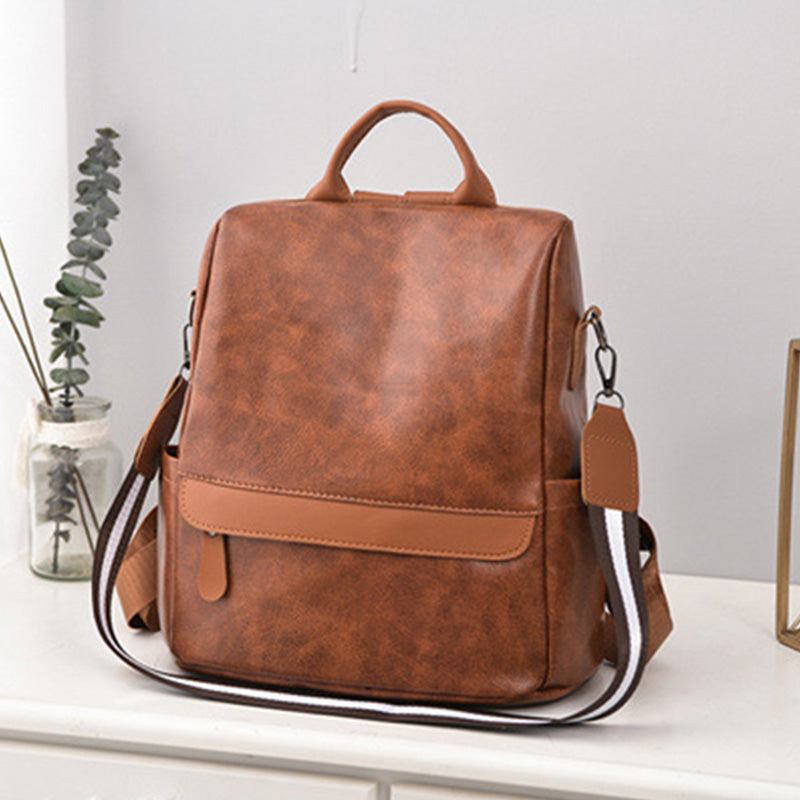 Women's Anti-theft Backpack Purses Multipurpose Leather Handbag Shoulder Bag Travel Bag