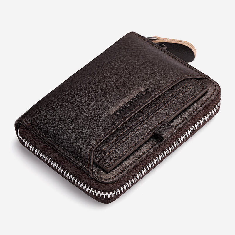 Wallet For Men Multiple Slots Vertical RFID Shopping Purse