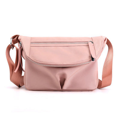 Solid Color Waterproof Casual Crossbody Bag