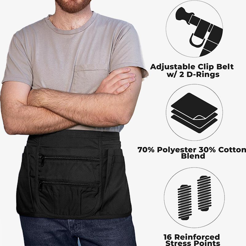 Waist Apron For Restaurant Waiter Durable Garden Tools Bag