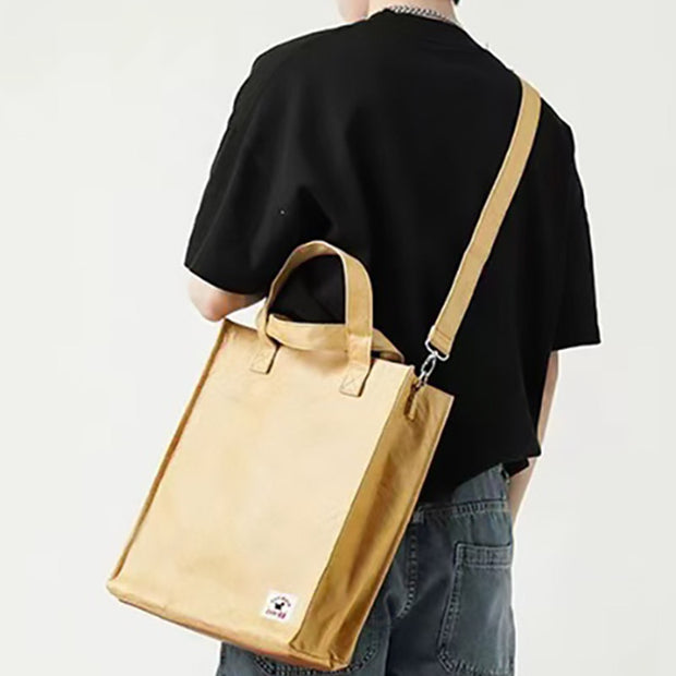 Minimalist Kraft Paper Bag Women Men Eco Friendly Crossbody Bag