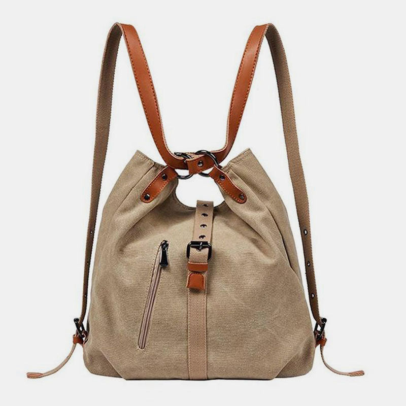 Large Capacity Canvas Shoulder Bag Backpack