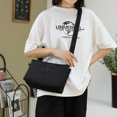 <Shipped within 24 hours> Double Compartment Crossbody Bag Casual Shoulder Purse