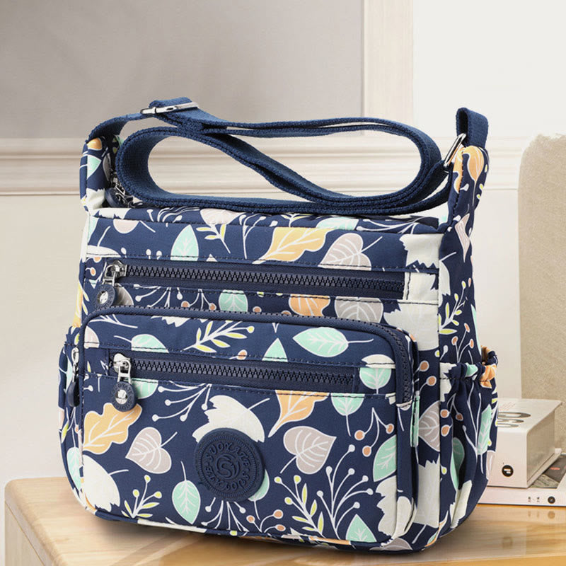 Nylon Crossbody Bag For Women Printing Multi Color Durable Bag