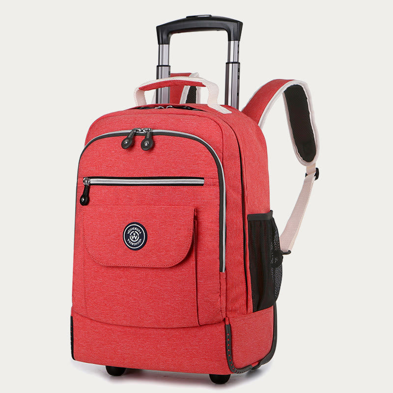 Dual Use Backpack For Travel Pull Rod Rolling Tote