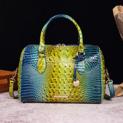 Tote For Women Travel Elegant Crocodile Pattern Crossbody Bag