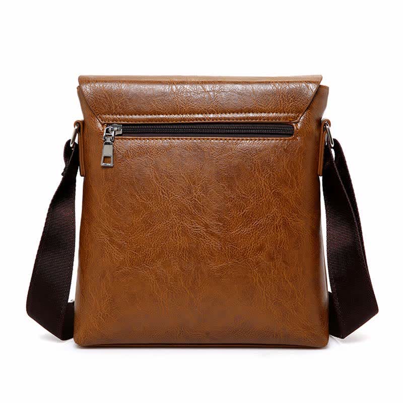 <Shipped within 24 hours> Sturdy Leather Satchel Ipad Messenger Bag with Wallet