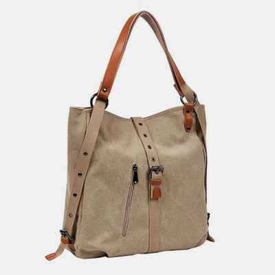 Large Capacity Canvas Shoulder Bag Backpack