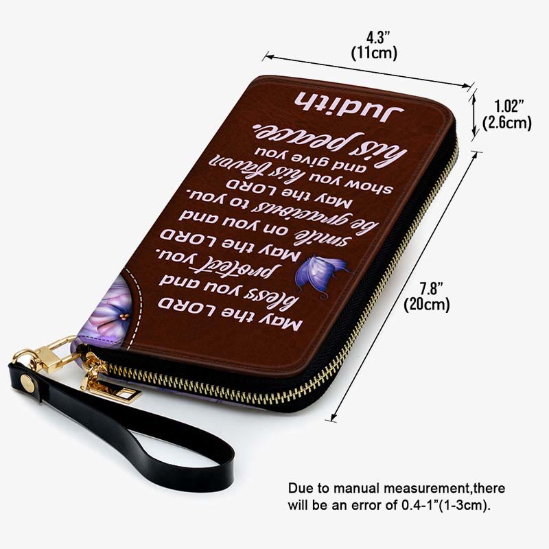 Custom Name Wallet May The Lord Give You His Peace