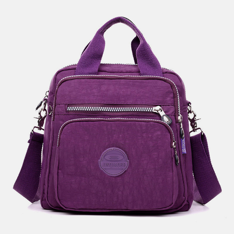 <Shipped within 24 hours> Casual Nylon Crossbody Bag Convertible Backpack