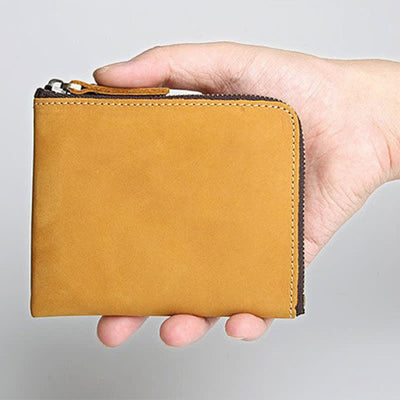 Genuine Leather Coin Purse Mini Pouch Change Wallet for Men Women