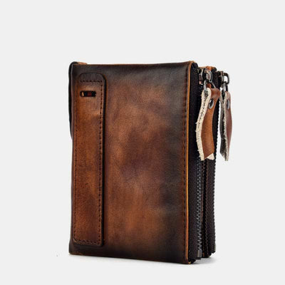 Bifold RFID Blocking Leather Wallet Short Front Pocket Wallet for Men