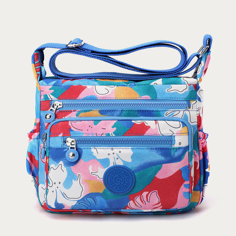 Nylon Crossbody Bag For Women Printing Multi Color Durable Bag