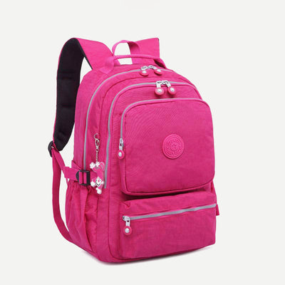 Multi-pocket Waterproof USB Charging Port School Travel Backpack